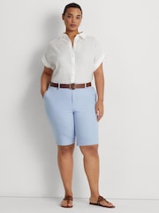 Lauren Ralph Lauren Curve Linen Dolman Sleeve Shirt - Image 3 of 8