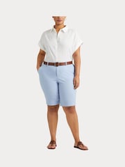 Lauren Ralph Lauren Curve Linen Dolman Sleeve Shirt - Image 7 of 8