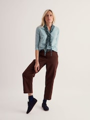 Seasalt Cornwall Blue 3/4 Kellow Top - Image 1 of 5