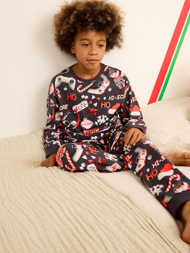 Red/Black Gamer Christmas Pyjamas (3-16yrs) - Image 3 of 7