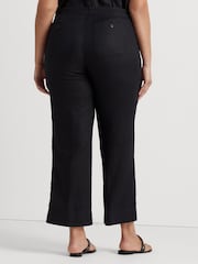 Lauren Ralph Lauren Curve 100% Linen Drawstring Trousers - Image 2 of 8