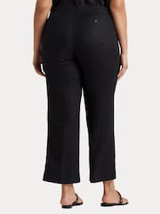 Lauren Ralph Lauren Curve 100% Linen Drawstring Trousers - Image 6 of 8