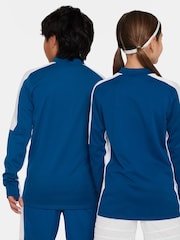 Nike Blue/White Dri-FIT Academy Half Zip Training Drill Top - Image 4 of 7