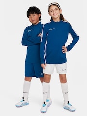 Nike Blue/White Dri-FIT Academy Half Zip Training Drill Top - Image 5 of 7