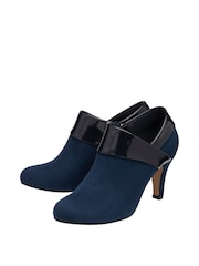 Lotus Navy Blue Lotus Stiletto Heel Shoe Boots - Image 2 of 4