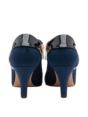 Lotus Navy Blue Lotus Stiletto Heel Shoe Boots - Image 4 of 4