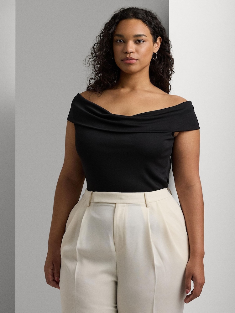 Lauren Ralph Lauren Curve Giannia Jersey Top - Image 1 of 5
