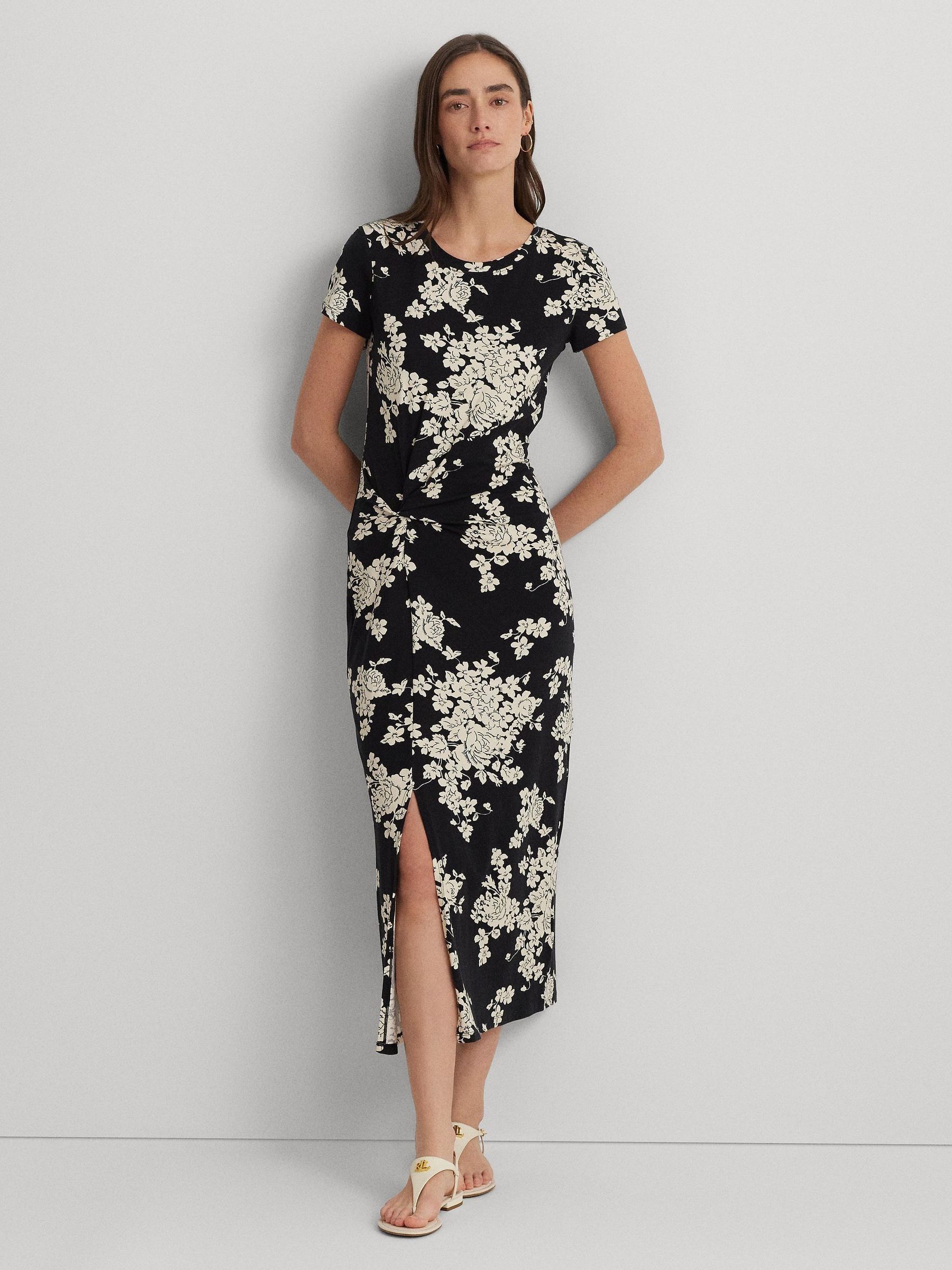Ralph lauren floral jersey dress 2025