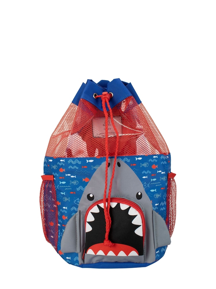 Harry Bear Silver Boys Shark Swimbag - Image 1 of 5