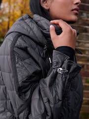 Slate Grey Short Quilted Jacket - Image 5 of 9
