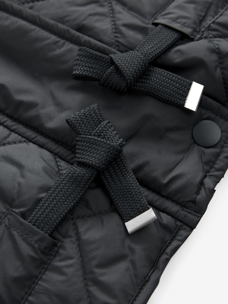 Slate Grey Short Quilted Jacket - Image 9 of 9