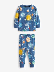 Mornariška/siva prostor - Snuggle 100% bombažna pižama 3 komplet (9mths-8yrs) - Slika 7 iz 10