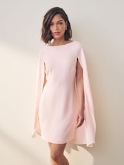 Lauren Ralph Lauren Petra Cape Georgette Cocktail Mini Dress - Image 4 of 5
