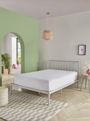 Natural Irvine Metal Without Footend Bed Frame - Image 2 of 6