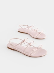 Pale Pink Regular/Wide Fit Forever Comfort ® Bow Slingback Sandals - Image 5 of 10