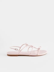 Pale Pink Regular/Wide Fit Forever Comfort ® Bow Slingback Sandals - Image 6 of 10
