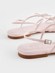 Pale Pink Regular/Wide Fit Forever Comfort ® Bow Slingback Sandals - Image 8 of 10