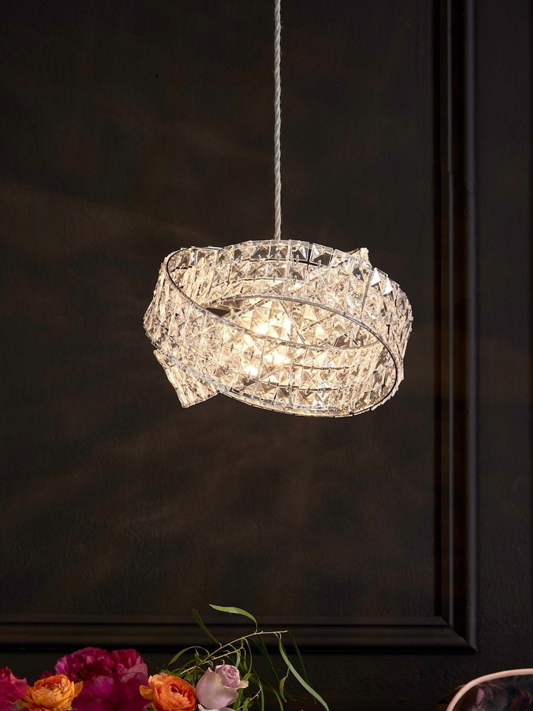 Clear Venetian Easy Fit Lamp Shade - Image 1 of 8
