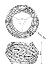 Clear Venetian Easy Fit Lamp Shade - Image 4 of 8