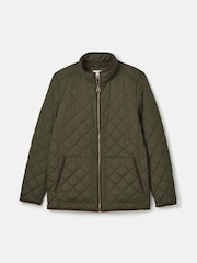 Joules Maynard Green Diamond Quilted Jacket - Image 10 of 10