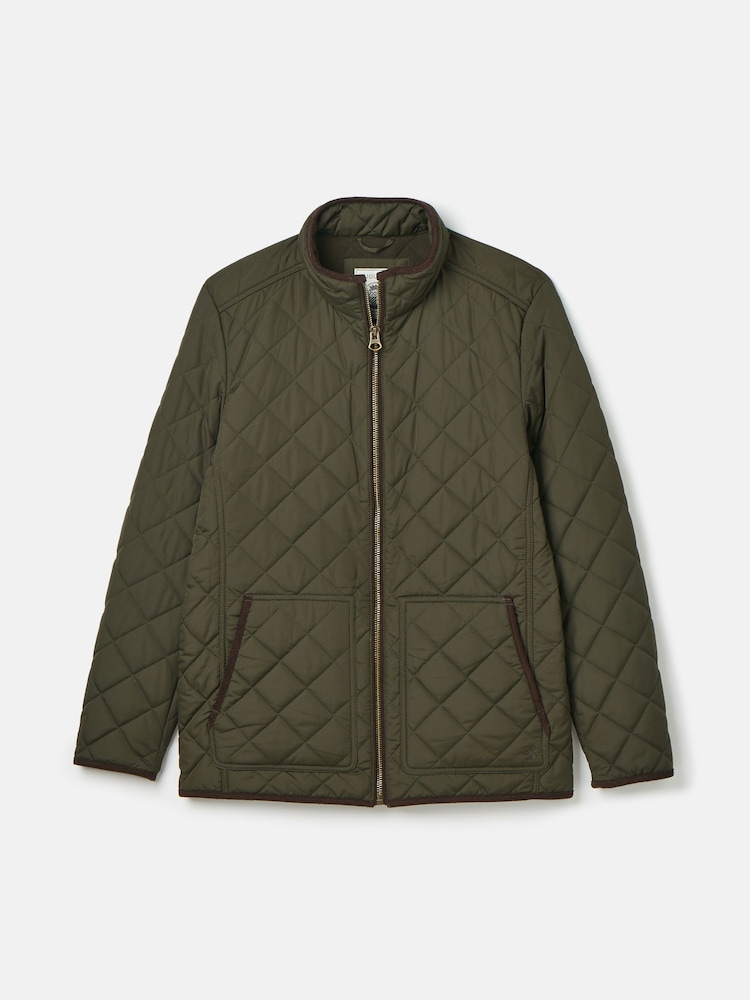 Joules Maynard Green Diamond Quilted Jacket - Image 10 of 10