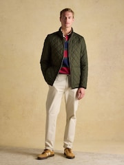 Joules Maynard Green Diamond Quilted Jacket - Image 3 of 10