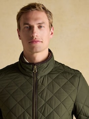 Joules Maynard Green Diamond Quilted Jacket - Image 4 of 10