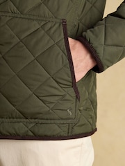 Joules Maynard Green Diamond Quilted Jacket - Image 6 of 10