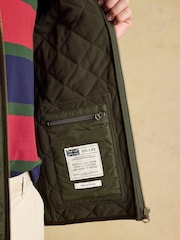 Joules Maynard Green Diamond Quilted Jacket - Image 8 of 10
