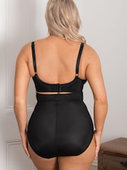 Pour Moi Black Lingerie Hourglass Shapewear Firm Tummy Control High Waist Knickers - Image 2 of 5