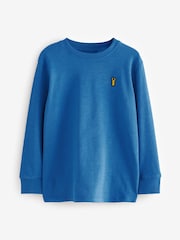 Blue Long Sleeve Cosy T-Shirts 4 Pack (3-16yrs) - Image 4 of 8