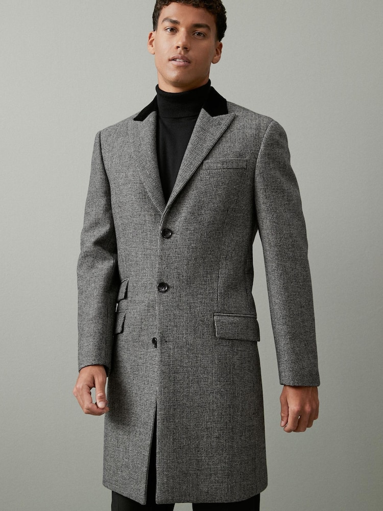 Charcoal Grey Epsom Overcoat - Image 1 of 9