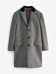 Charcoal Grey Epsom Overcoat - Image 5 of 9
