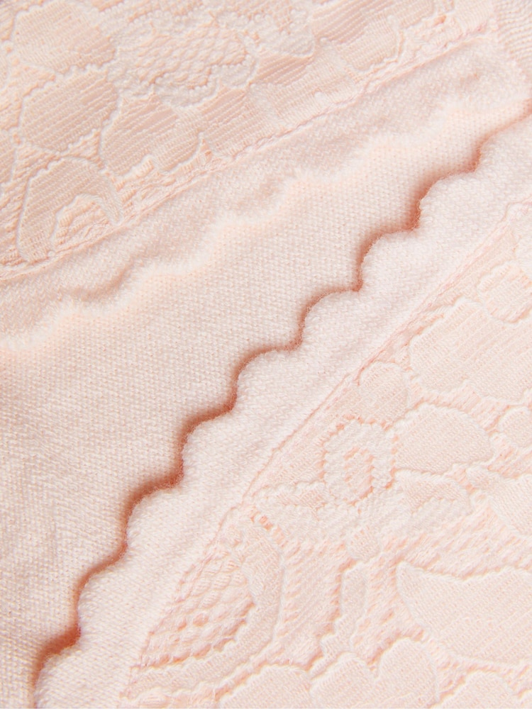 Monsoon Pink Baby Lace 100% Cotton Cardigan - Image 3 of 3