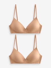 Praline Beige Trainer Bras 2 Pack - Image 1 of 4