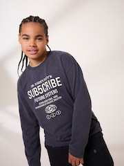 رمادي - حزمة من 2 تيشرت بأكمام طويلة من القطن 100% تشكيلة Subscribe (3–16 سنة) - صورة 3 من 8