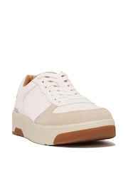 FitFlo Rally Evo Leather Mesh Suede White Sneakers - Image 2 of 4
