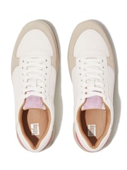 FitFlo Rally Evo Leather Mesh Suede White Sneakers - Image 3 of 4