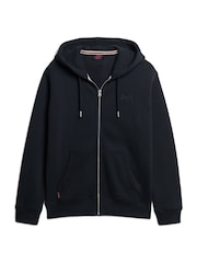 Superdry Blue Eclipse Navy Essential Logo Zip-Up Hoodie - Image 5 of 7