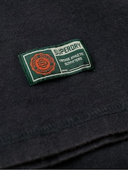 Eclipse-Marineblau - Superdry Vintage Athletic Chest Langarm-T-Shirt aus 100 % Baumwolle - Bild 4 von 5