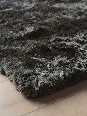 Charcoal Grey Lola Sparkle Plush Rug - Image 2 of 7