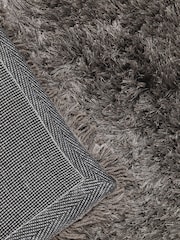 Charcoal Grey Lola Sparkle Plush Rug - Image 3 of 7