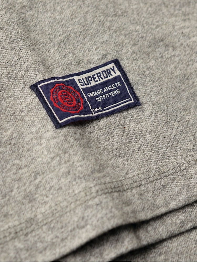 Grau - Superdry Vintage Athletic Chest Langarm-T-Shirt aus 100 % Baumwolle - Bild 6 von 6
