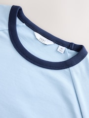 Blue Relaxed Fit Ringer T-Shirt - Image 7 of 8