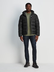 Tog 24 Black Maloney Hooded Padded Coat Jacket - Image 3 of 8