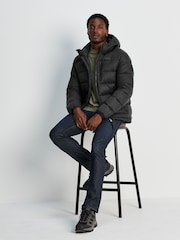 Tog 24 Black Maloney Hooded Padded Coat Jacket - Image 4 of 8