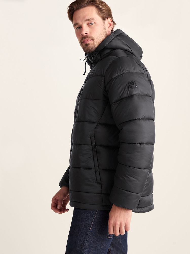 Tog 24 Black Maloney Hooded Padded Jacket - Image 5 of 5
