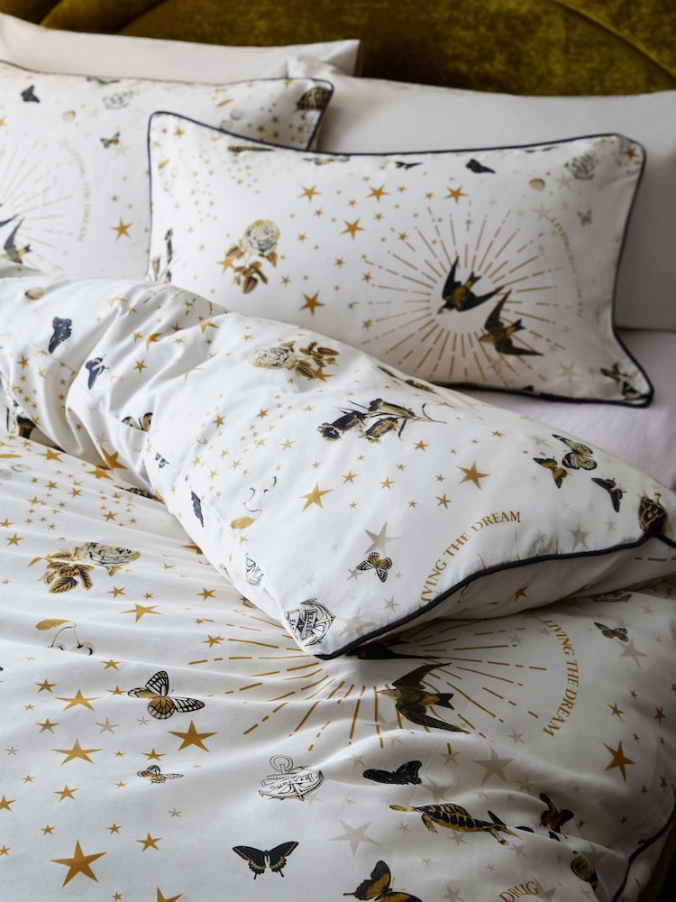 Rockett St George 200 Thread Count Duvet Cover and Pillowcase Set - Image 1 of 5 Rockett St George 200 Thread Count Duvet Cover and Pillowcase Set - Image 1 of 5