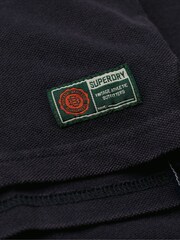 Superdry Blue 100% Cotton Vintage Athletic Polo Shirt - Image 6 of 6