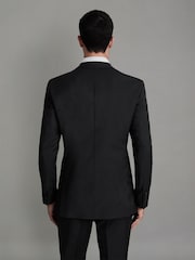 Reiss Black Hope Slim-Fit Wool-Blend Single-Breasted Suit Blazer - Image 5 of 8